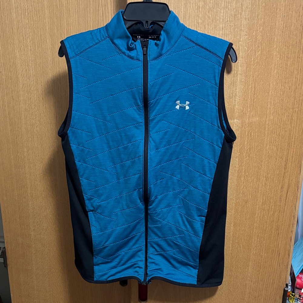 Under Armour Men's ColdGear Teal and Black Vest